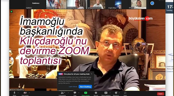 İmamoğlu Başkanlığındaki Kılıçdaroğlu’nu Devirme Zoom Toplantısı
