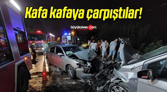 Kafa kafaya çarpıştılar!