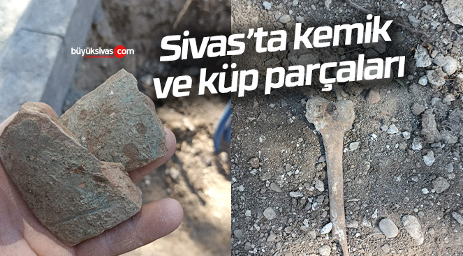 Millet Bahçesi ve Kapalı Otopark Projesinde kemik ve küp parçaları