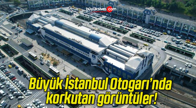 Büyük İstanbul Otogarı’nda korkutan görüntüler!