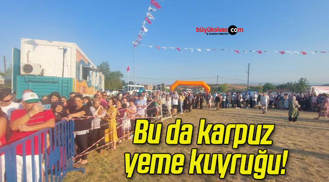Bu da karpuz yeme kuyruğu!