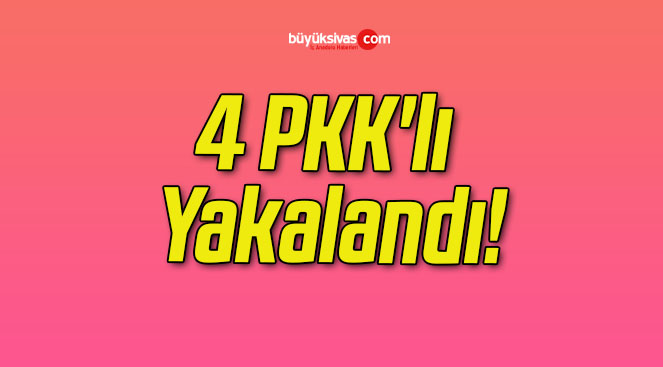 4 PKK’lı Yakalandı!
