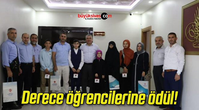 Derece öğrencilerine ödül!