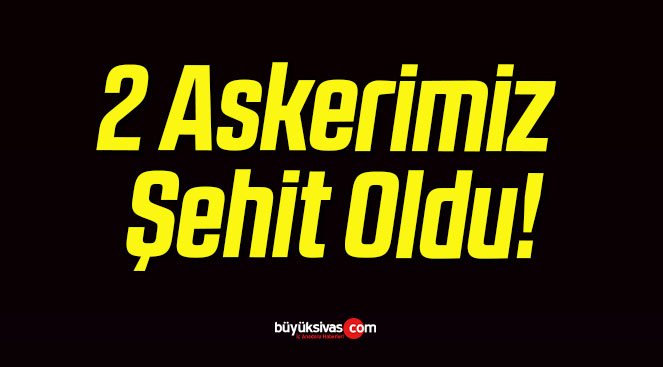 2 Askerimiz Şehit Oldu!