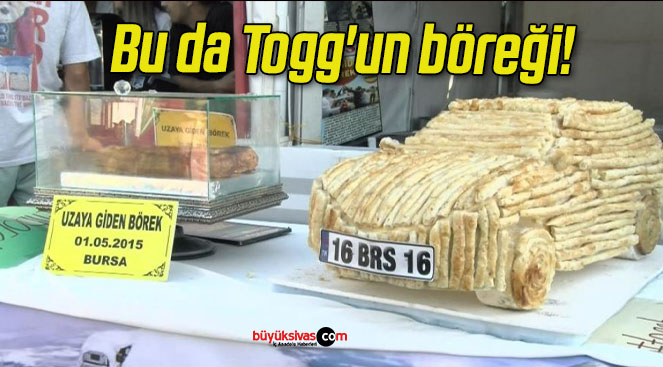 Bu da Togg’un böreği!