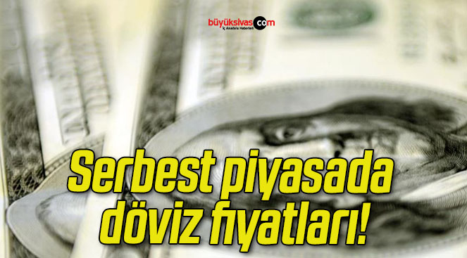 Serbest piyasada döviz fiyatları!