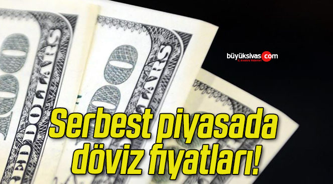 Serbest piyasada döviz fiyatları!