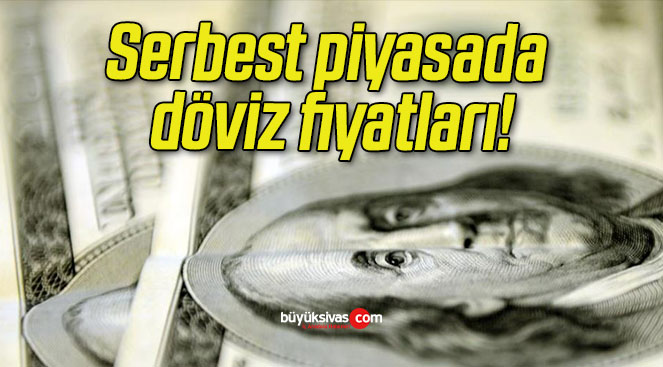 Serbest piyasada döviz fiyatları!
