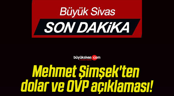 Mehmet Şimşek’ten dolar ve OVP açıklaması!