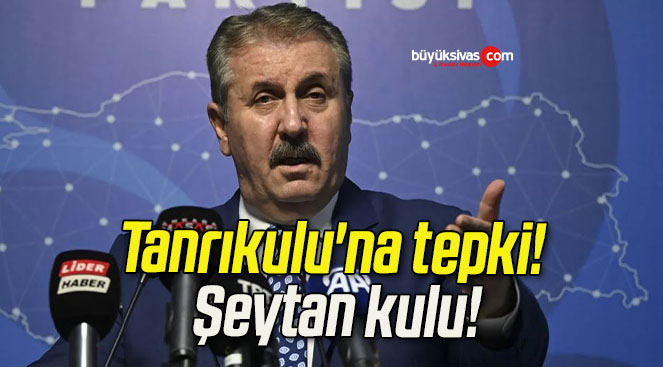 Tanrıkulu’na tepki! Şeytan kulu!