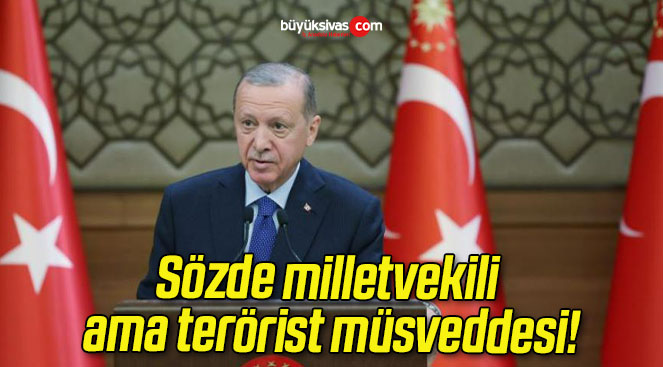 Sözde milletvekili ama terörist müsveddesi!