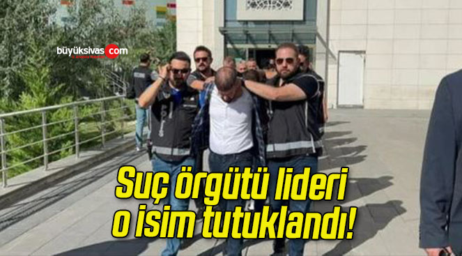 Suç örgütü lideri o isim tutuklandı!