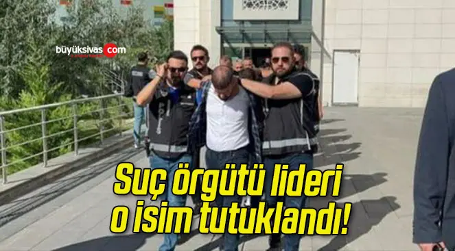 Suç örgütü lideri o isim tutuklandı!