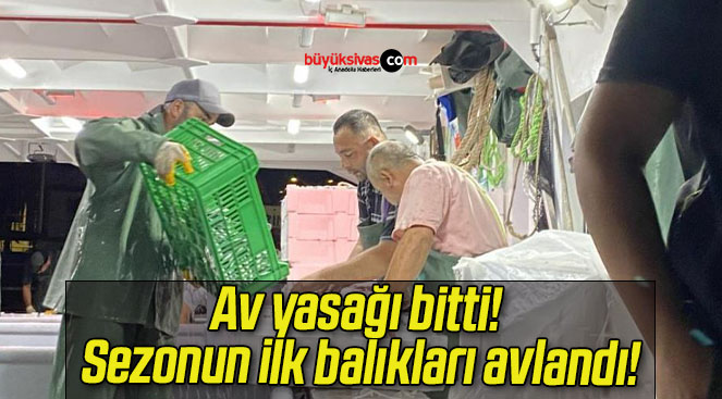 Av yasağı bitti! Sezonun ilk balıkları avlandı!