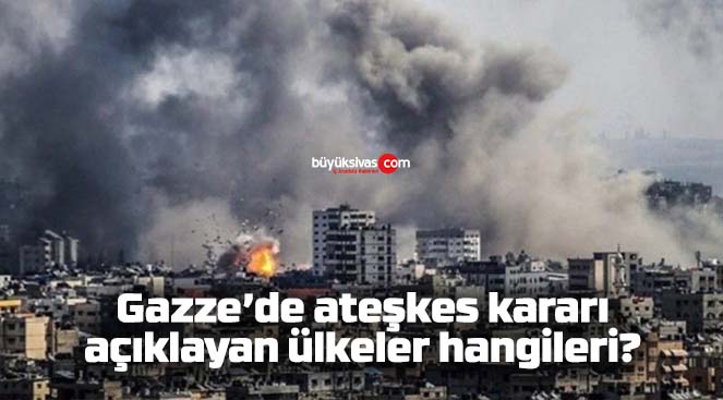 Gazze’de ateşkes kararı