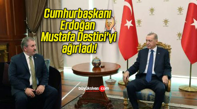 Cumhurbaşkanı Erdoğan Mustafa Destici’yi ağırladı!