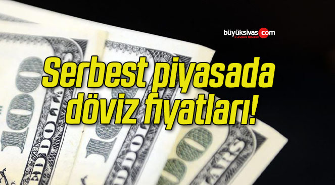 Serbest piyasada döviz fiyatları!