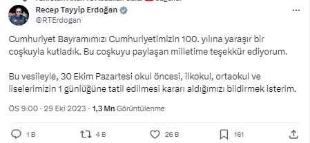 Cumhurbaşkanı Erdoğan Açıkladı! Yarın Okullar Tatil Edildi!
