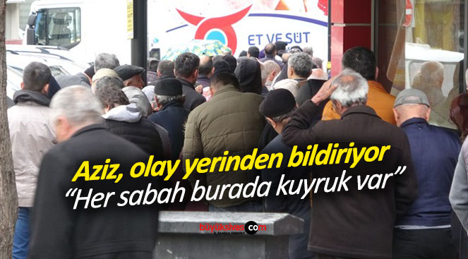 Sivas’ta ucuz et kuyruğu her sabah artarak devam ediyor