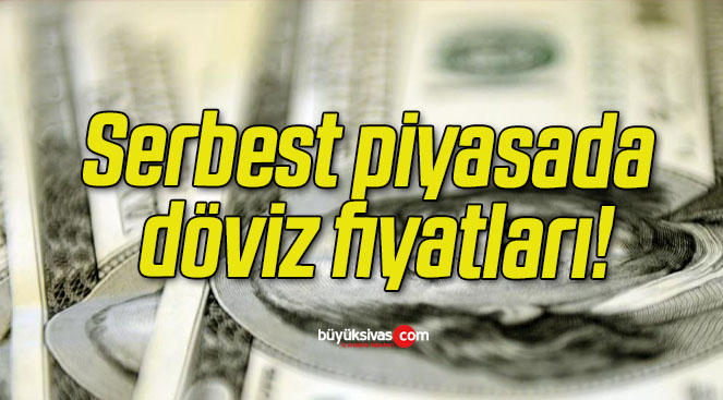 Serbest piyasada döviz fiyatları!