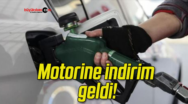 Motorine indirim geldi!