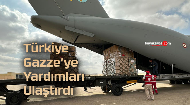 Türkiye’den Gazze’ye yardım taşıyan askeri uçak Mısır’a ulaştı