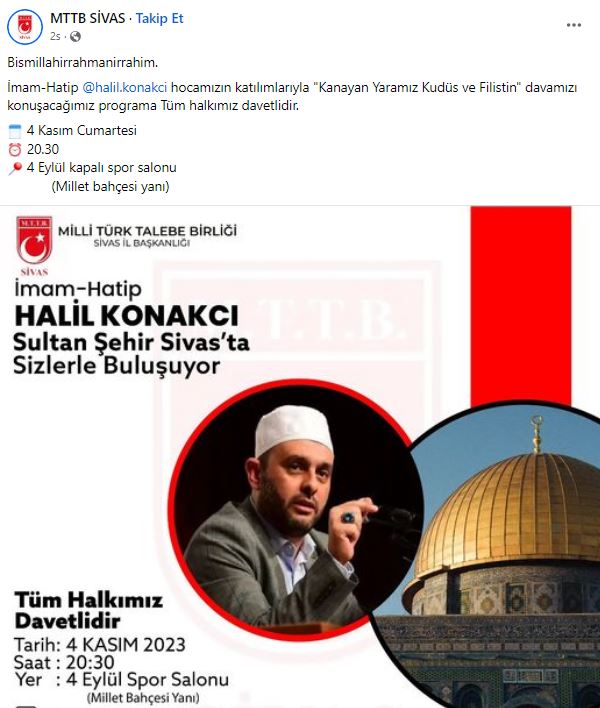 Cübbeli’nin Ardından Halil Konakçı Sivas’a Geliyor! İşte Tarihi