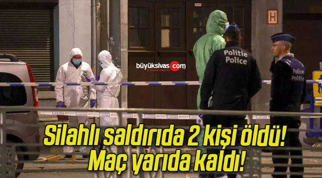 Silahlı saldırıda 2 kişi öldü! Maç yarıda kaldı!