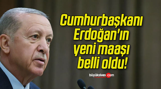 Cumhurbaşkanı Erdoğan’ın yeni maaşı belli oldu!