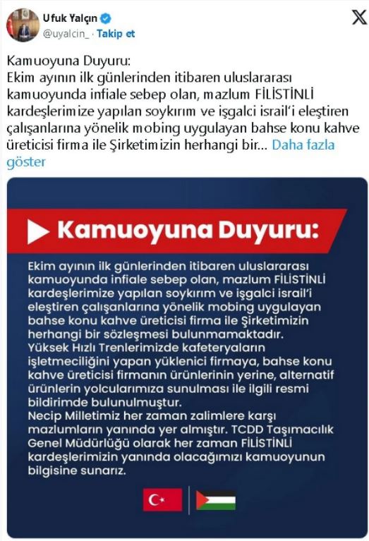 Ankara-Sivas Hızlı Treninde O Ürün Olmayacak! İşte Sebebi!