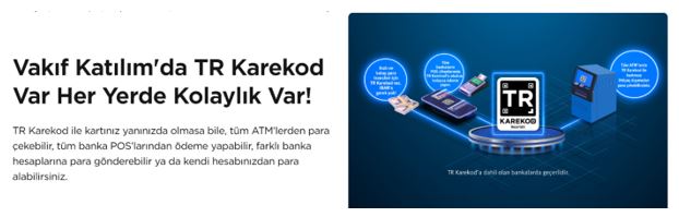 TR Karekod ile para çekme ve ödeme rahatlığı