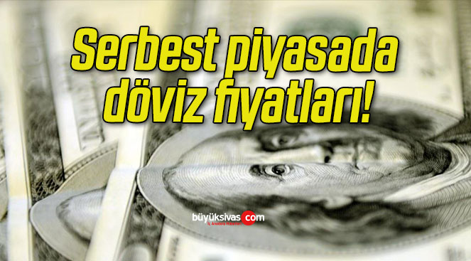 Serbest piyasada döviz fiyatları!