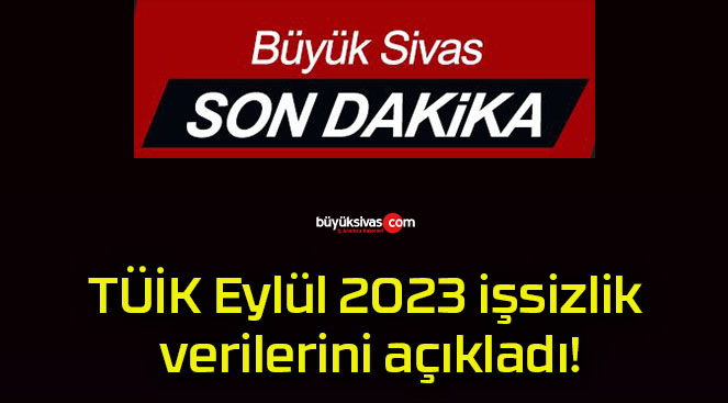 TÜİK Eylül 2023 işsizlik verilerini açıkladı!