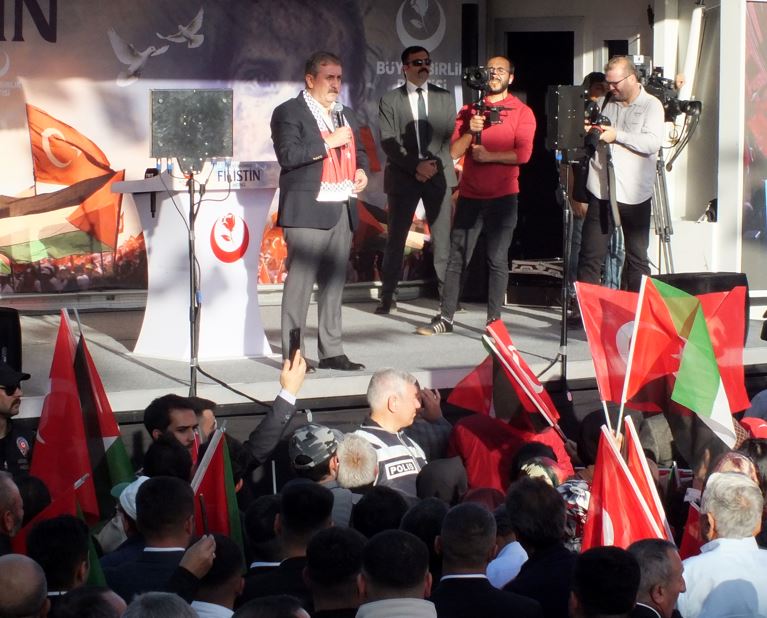 BBP Genel Başkanı Destici Sivas’ta Filistin’e destek mitinginde konuştu!