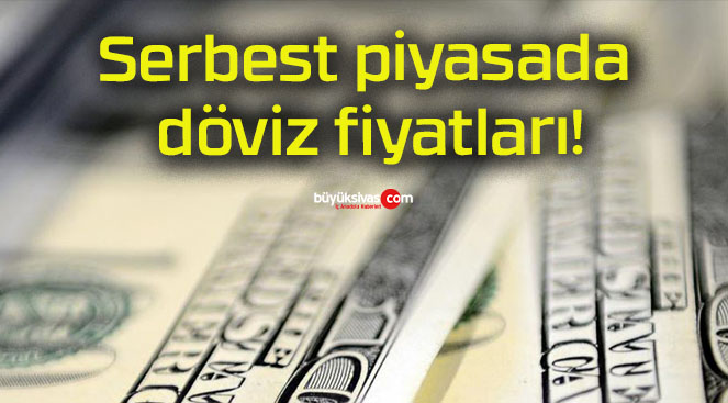 Serbest piyasada döviz fiyatları!