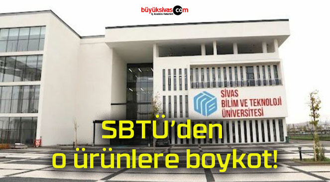 SBTÜ’den o ürünlere boykot!
