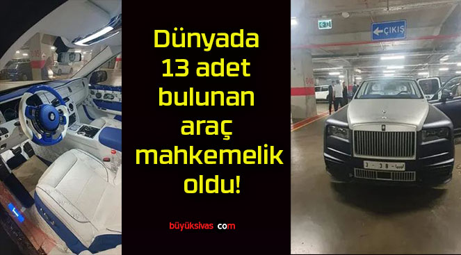 Dünyada 13 adet bulunan araç mahkemelik oldu!