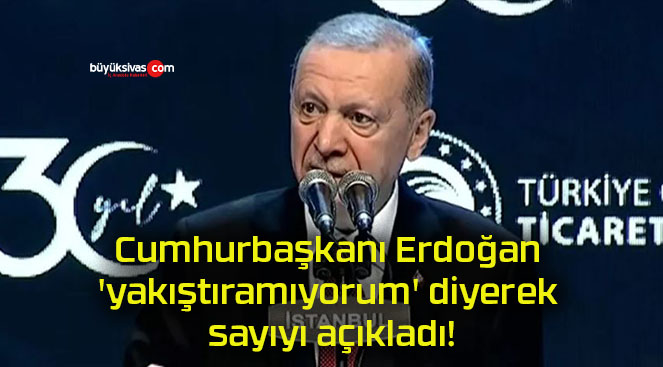 Cumhurbaşkanı Erdoğan ‘yakıştıramıyorum’ diyerek sayıyı açıkladı!