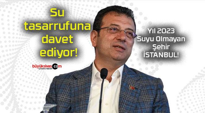 Su tasarrufuna davet ediyor!