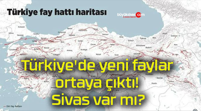 Türkiye’de yeni faylar ortaya çıktı! Sivas var mı?