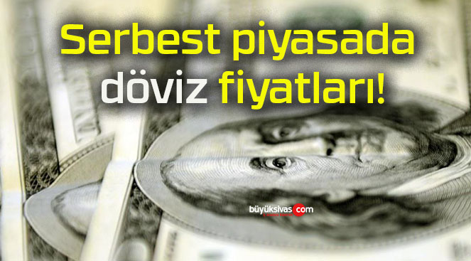 Serbest piyasada döviz fiyatları!