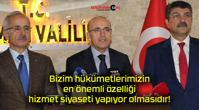 Bizim hükümetlerimizin en önemli özelliği hizmet siyaseti yapıyor olmasıdır!