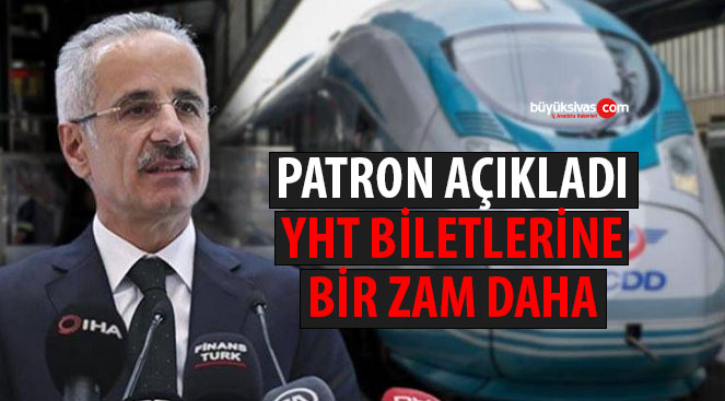 Sivas Yüksek Hızlı Tren Biletlerine Bir Zam Daha