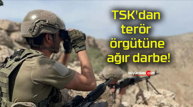 TSK’dan terör örgütüne ağır darbe!