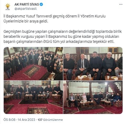 Başkan Tanrıverdi eski diye duyursa da kim eski kim yeni kendileri dahi bilmiyor!