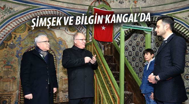 Vali Şimşek ve Başkan Bilgin Kangal’ı ziyaret etti