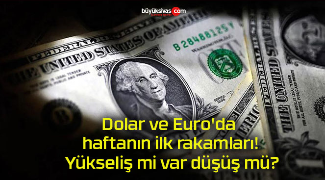 Dolar ve Euro’da haftanın ilk rakamları! Yükseliş mi var düşüş mü?