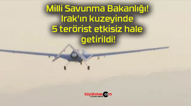 Milli Savunma Bakanlığı! Irak’ın kuzeyinde 5 terörist etkisiz hale getirildi!