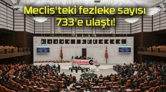 Meclis’teki fezleke sayısı 733’e ulaştı!