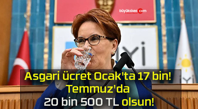 Asgari ücret Ocak’ta 17 bin! Temmuz’da 20 bin 500 TL olsun!